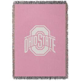 Chad & Jake - Ohio State Buckeyes Woven Blanket - Pink