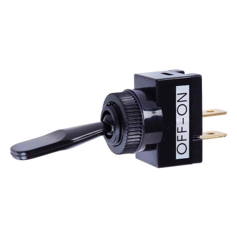 Angle. Jandorf - Jandorf 20 amps Single Pole Toggle Automotive/Marine Switch Black 1 pk - Black.