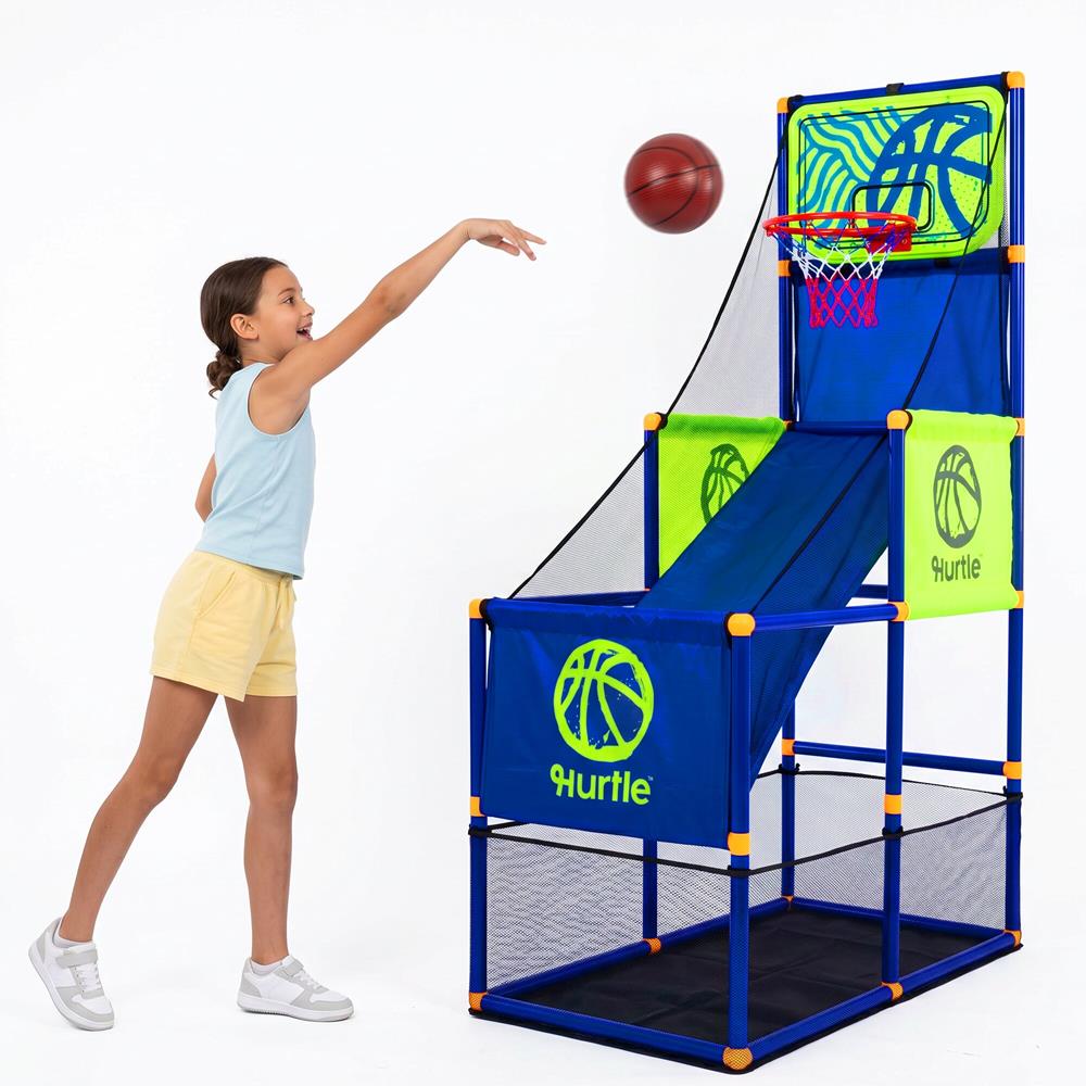 Hurtle - SereneLife Kids Arcade Basketball Hoop Set with Mini Balls, Pump & Stable Base for Indoor/Outdoor Play - Blue price history on PriceWatchPro