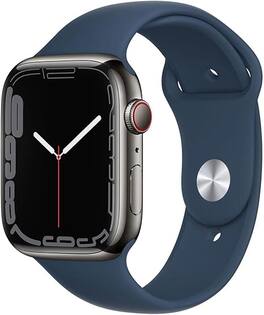Refurbished Excellent - Apple Watch Series 7 Aluminum 45 mm (GPS + Cellular) - Graphite - (2021)