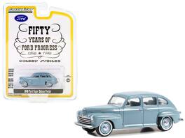 Greenlight - 1946 Ford Super Deluxe Fordor Fifty Years of Ford Progress Golden Jubilee Series 16 1/64 Diecast - Light Blue