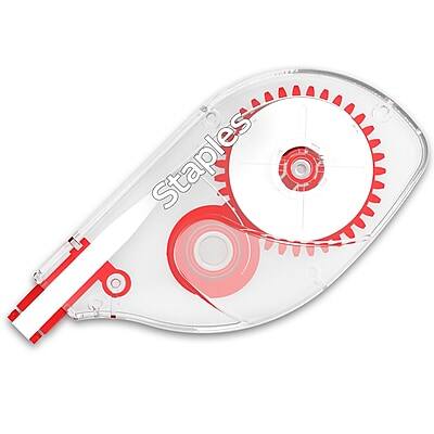 Staples - Correction Tape, 10/Pack (ST59820) - White
