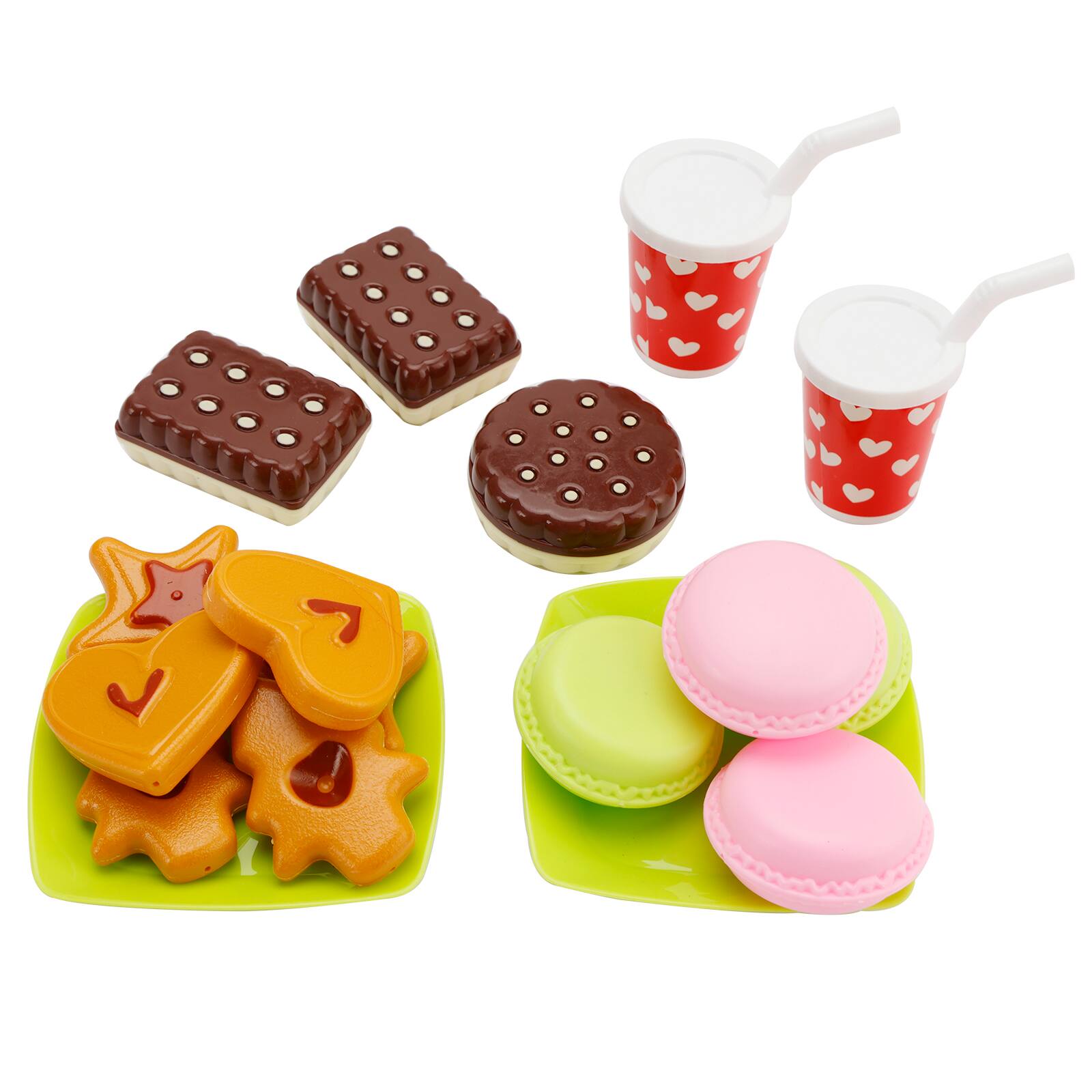 Alt View 5. Topteng - Kitchen Pretend Play Set - Simulated Fast Food Toys with Burger & Pizza for Kids, Role Play for Toddler.
