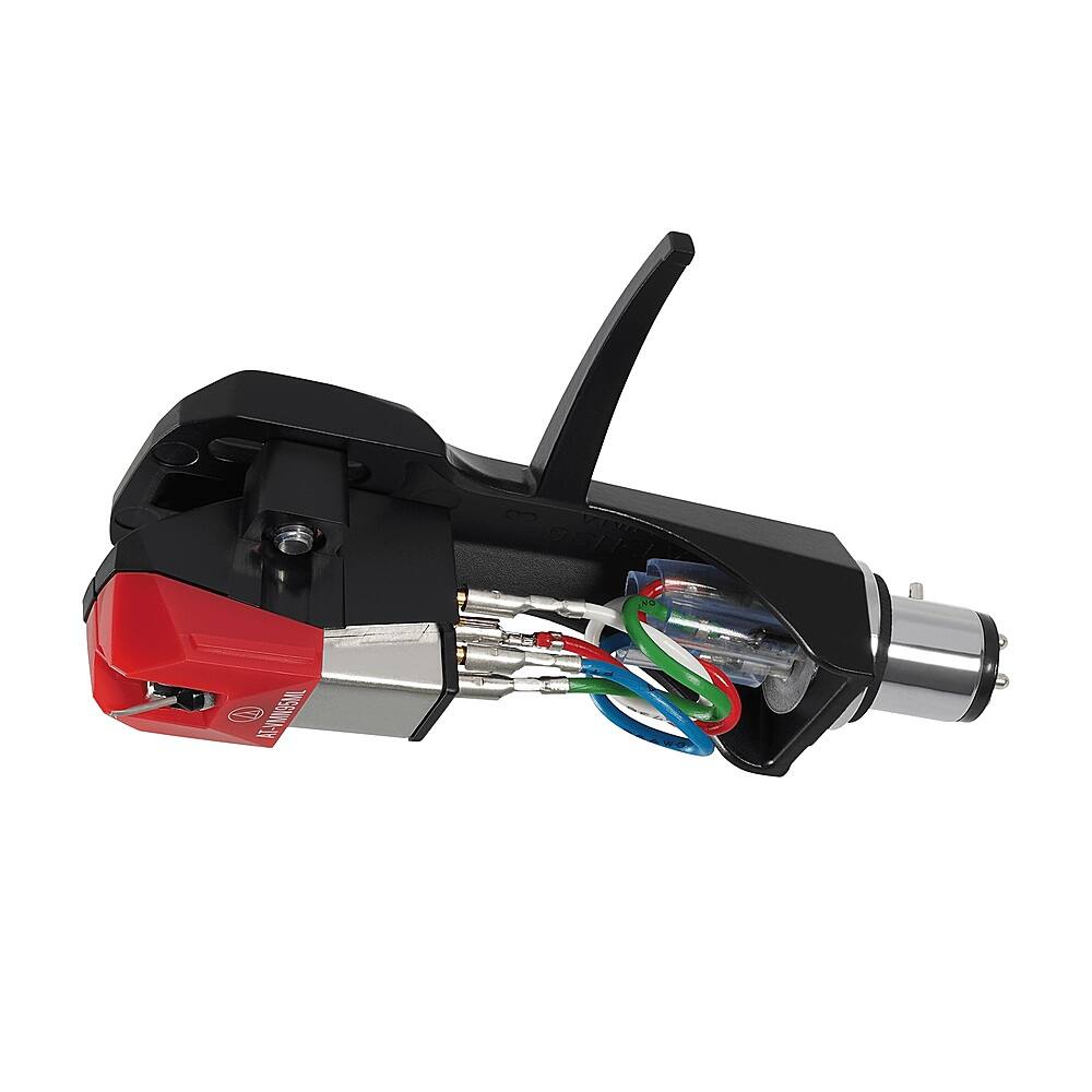 Angle. Audio-Technica - Audio Technica AT-VM95ML/H Headshell/Cartridge Kit - Red.