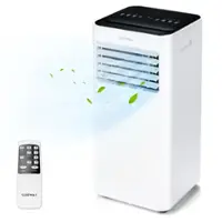 Costway 5000 BTU (8000 BTU ASHRAE) Portable Air Conditioner 4-in-1 AC Unit with Cool Fan Dehum Sleep Mode - White - Front_Zoom