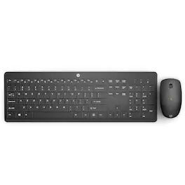 HP - 230 Wireless Keyboard & Mouse Combo - 2.4GHz, 1600 DPI, Numeric Keypad, Windows/Mac Compatible, Long Battery Life - Black