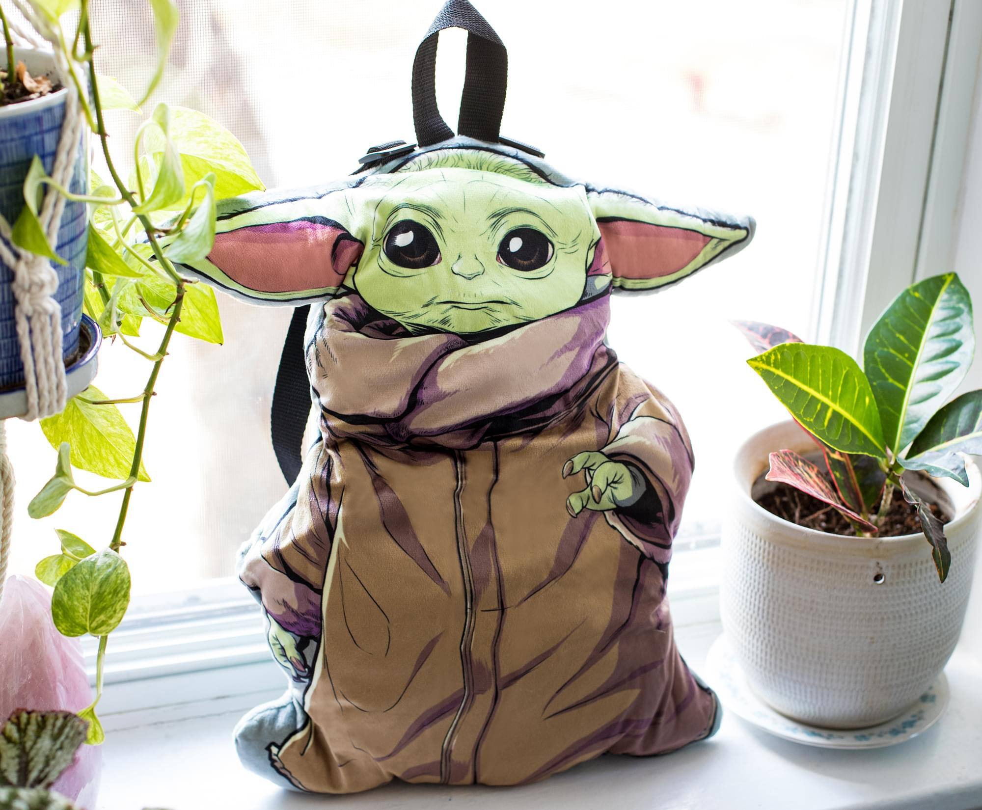 Alt View 3. Star Wars - Star Wars: The Mandalorian The Child Plush Backpack for Kids | 16 Inches - Green.