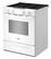 Left. Whirlpool - 30 in. Wide 4 burners 5.0 cu. ft. Freestanding Slide-In Gas Range with No Preheat and Slow Cook Modes - White.