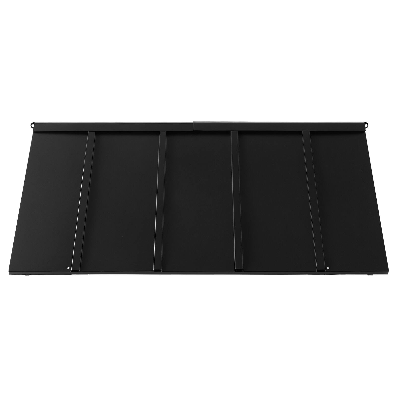 Alt View 5. VEVOR - Fixed Metal Awning 56 x 24 in, Window Awning Door Canopy, Stable Triangle Steel Frame Awnings for Doors Exterior Rain - Black.