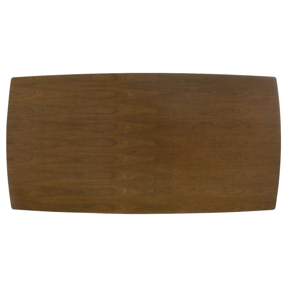 Left. Loheer - Loheer Dark Walnut Dining Table, Mid Century Modern Rectangular Wood Table for Six - Dark Walnut.