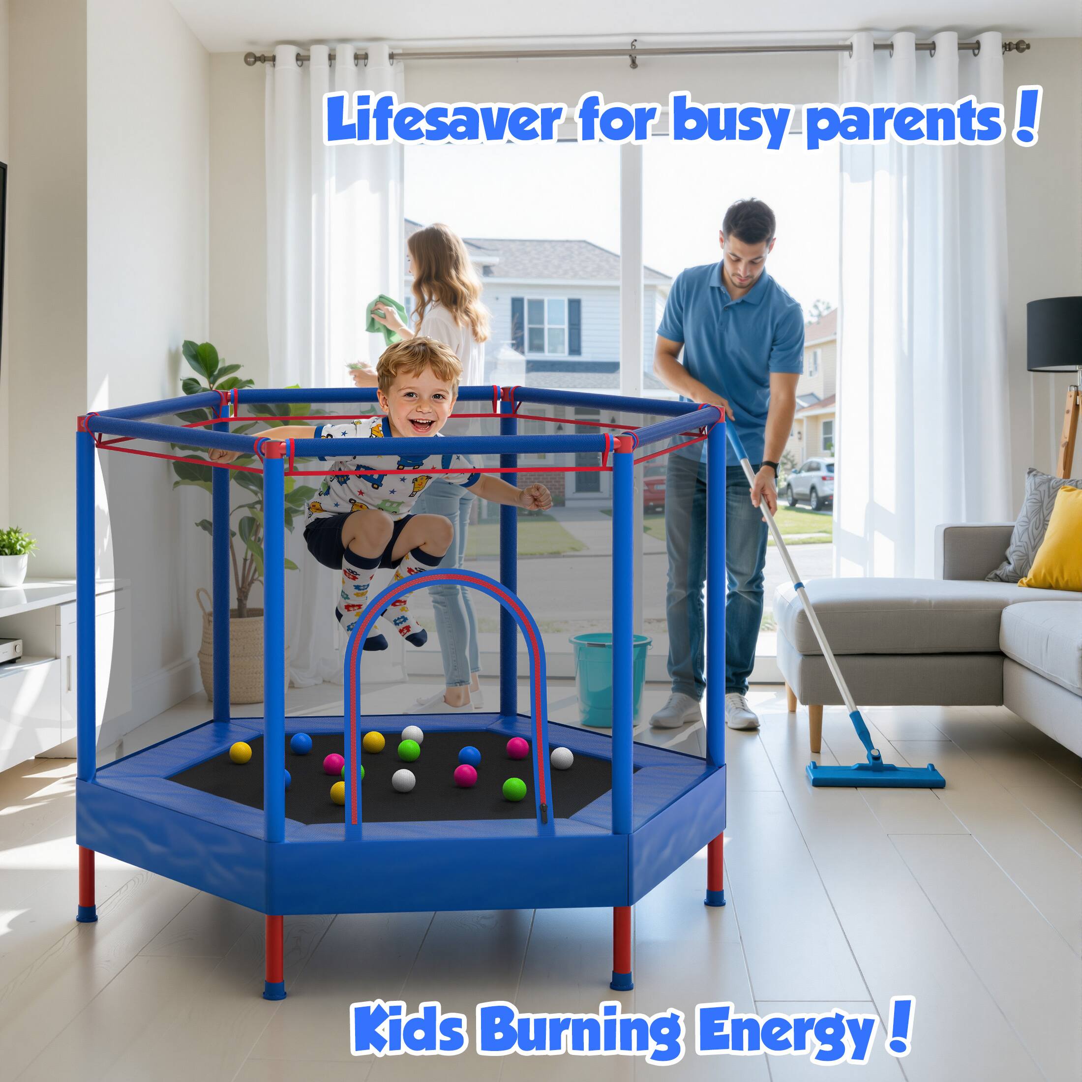 Lifesaver for busy parents!  
Kids Burning Energy!