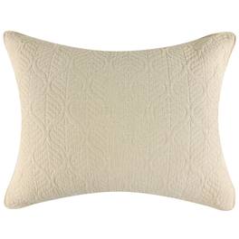 Greenland Home Fashions - Harper Pillow 100% Polyester Sham King 20x36 - Taupe