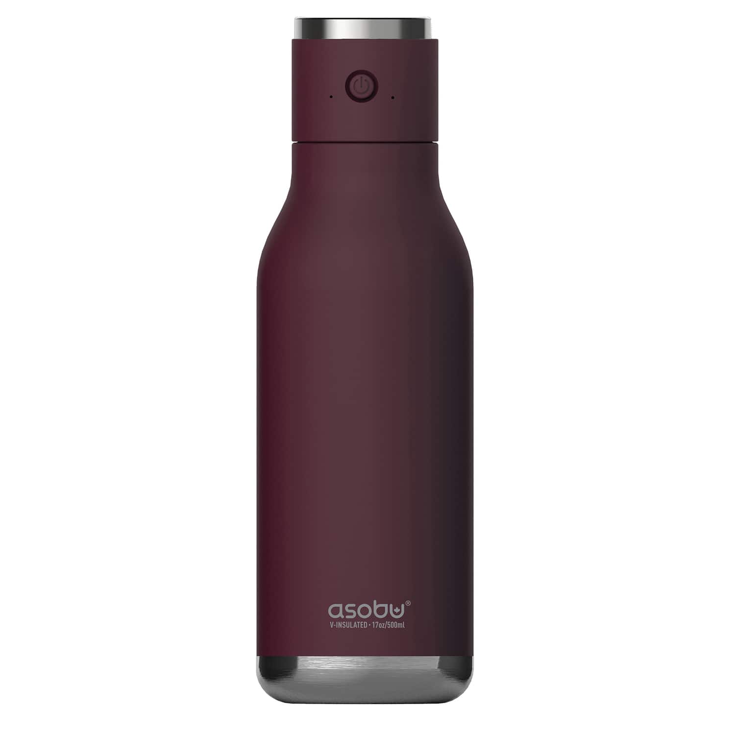 Asobu - Insulated Water Bottle with Wireless Speaker - Maroon