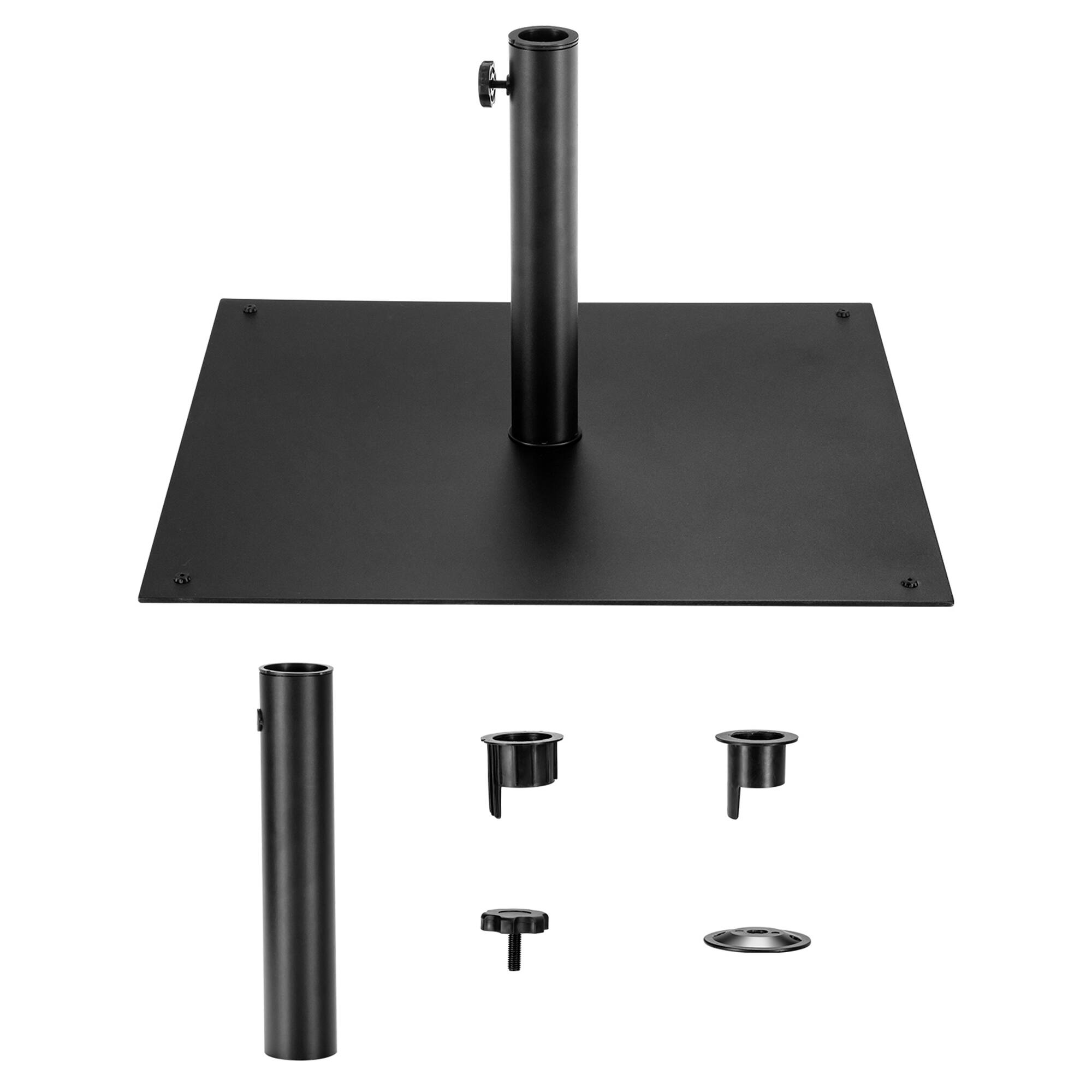 Alt View 5. Gymax - Gymax 9 Ft Patio Table Market Umbrella w/ 18 Solar LED Lights & Heavy-duty Base Wine - Wine.