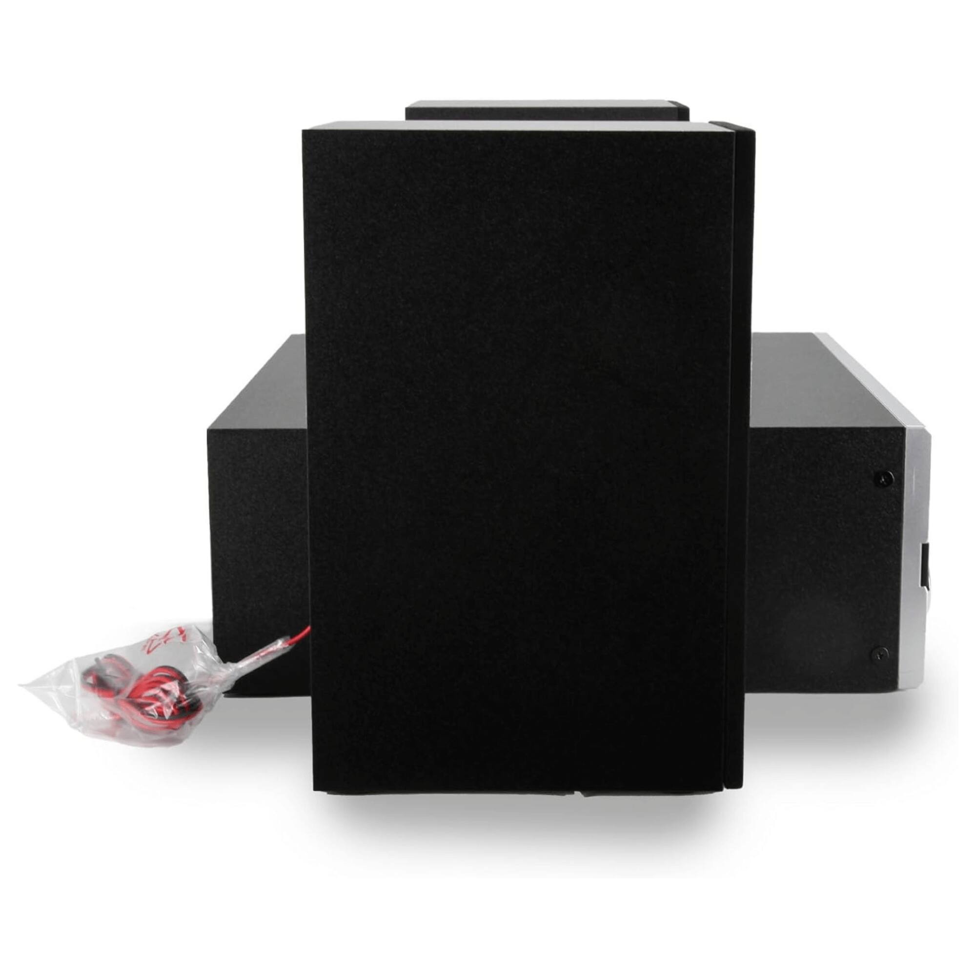 Left. Victor Audio - Victor Milwaukee Desktop Stereo System - Black.