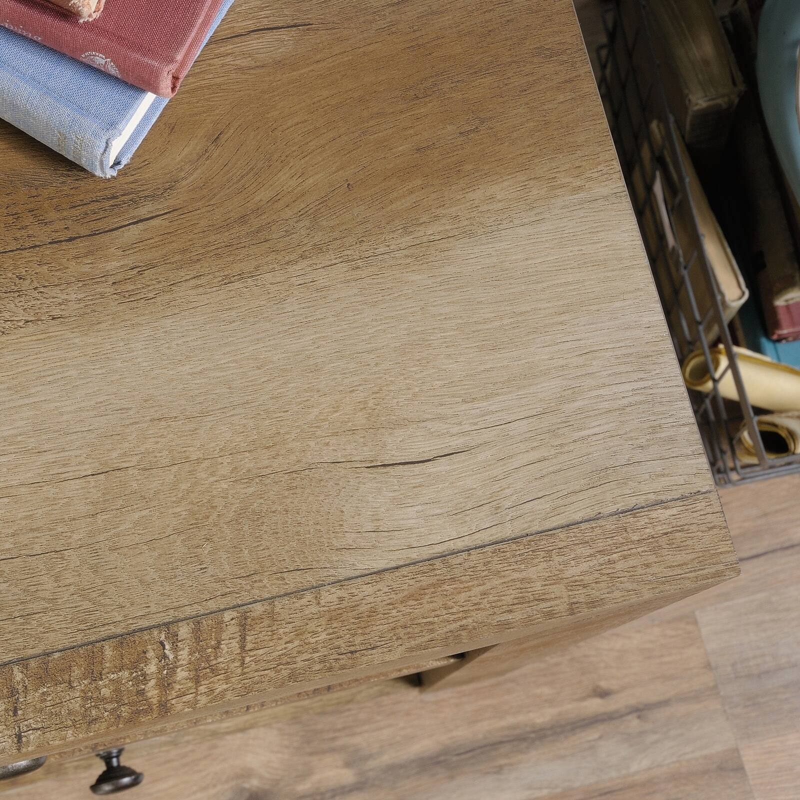 Alt View 5. Spaco - 53" Compact Desk, 2 Smooth Drawers, Brown, Home Study Gaming - Brown.