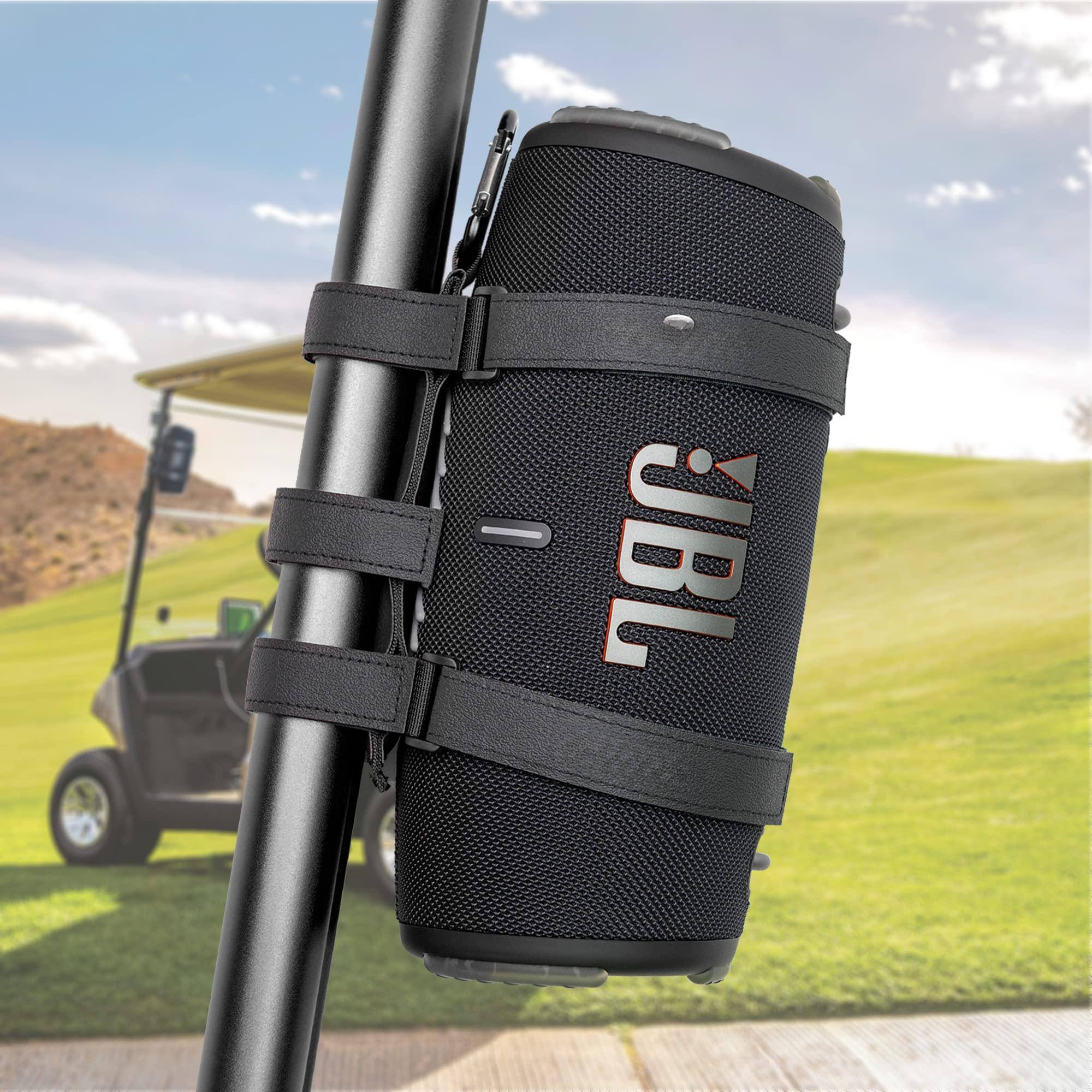 Cozy Serene - Big Portable Mount Speakers Circumference Waterproof Adjustable Strap Accessory Holder Fits Utv Golf Cart - Large