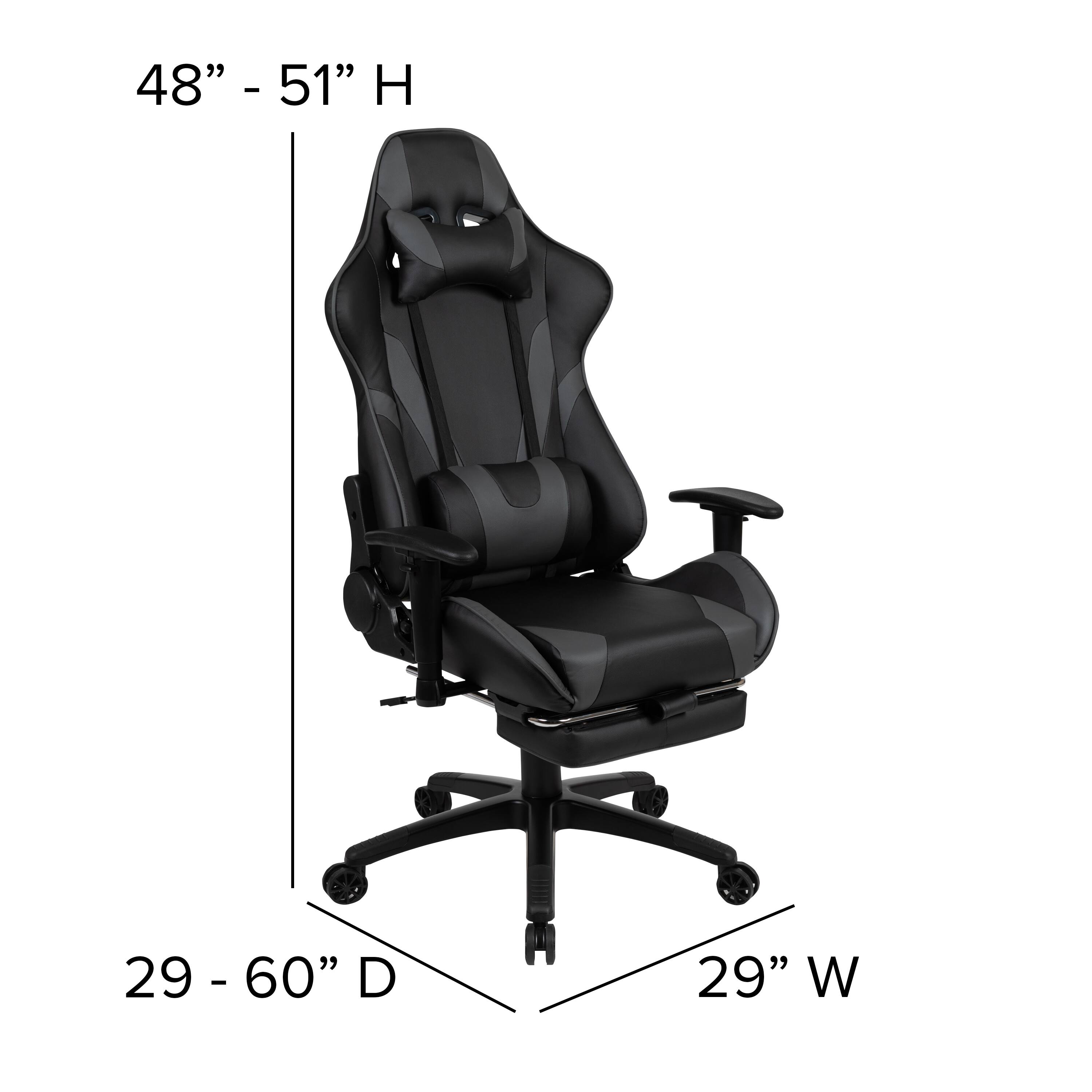 48" - 51" H  
29 - 60" D  
29" W