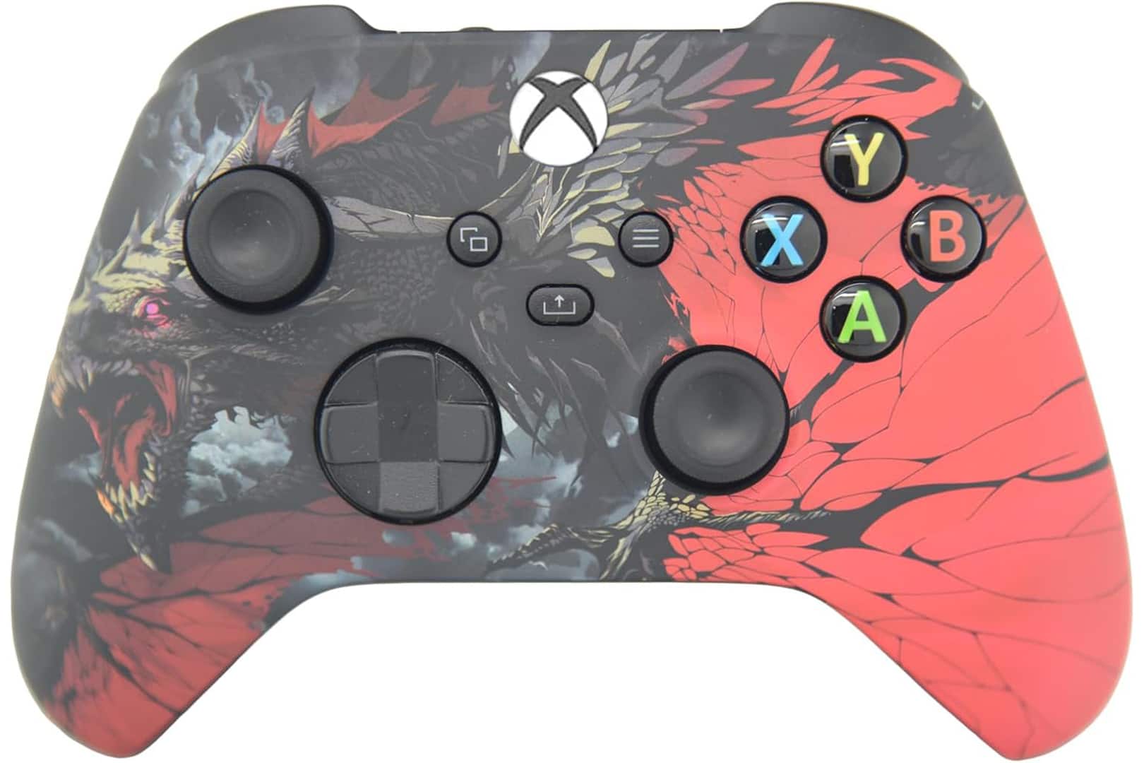 ProControllers - Wireless Xbox Custom Controller – Compatible with Xbox One, Xbox Series X, Xbox Series S & PC - Black Dragon - Multi