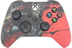 Front. ProControllers - Custom Wireless Controller for Xbox Series X|S, Xbox One, & PC - Black Dragon.
