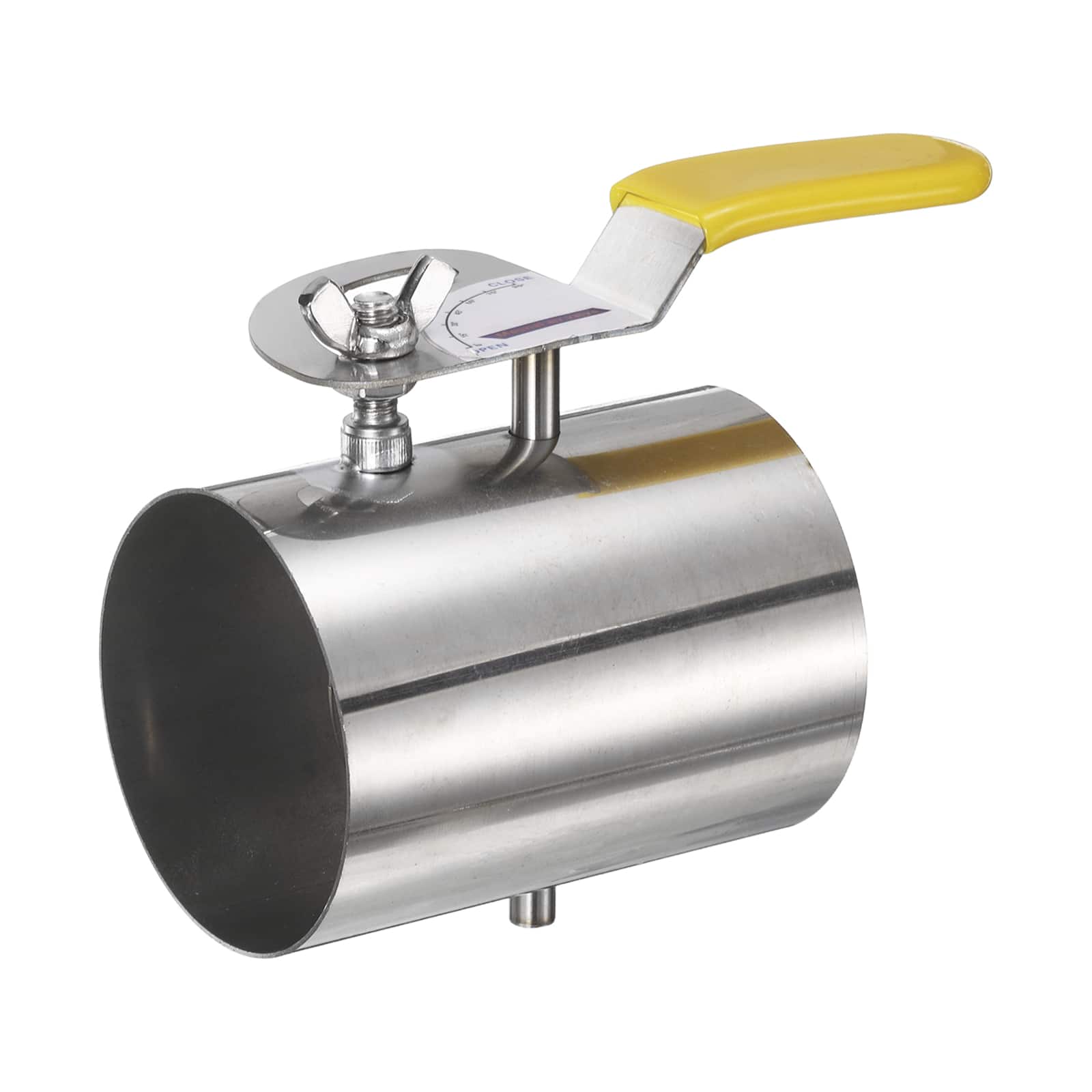 Unique Bargains - 3 Inch Duct Backdraft Damper, 304 Stainless Steel Manual Adjustment Airflow Volume Damper for HVAC Ventilation Systems - Silver