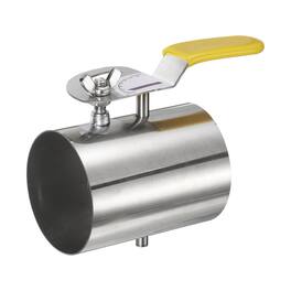 Unique Bargains - 3 Inch Duct Backdraft Damper, 304 Stainless Steel Manual Adjustment Airflow Volume Damper for HVAC Ventilation Systems - Silver