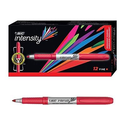 BIC intensity  
UNIQUE SAPPED W intensity  
MARKER PERMANENT PERMANENT MARQUEUR  
12 FINE  
BIC intensity