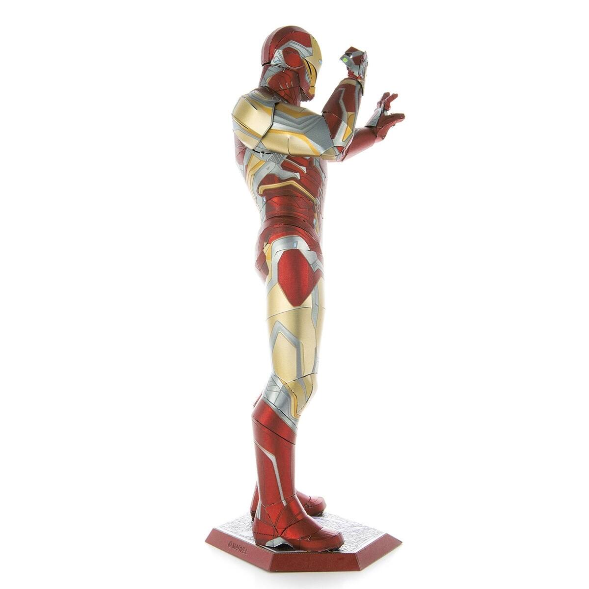 Alt View 3. Metal Earth - Metal Earth Premium Series Iron Man Mark LXXXV 3D Metal Model Kit Fascinations - Silver.
