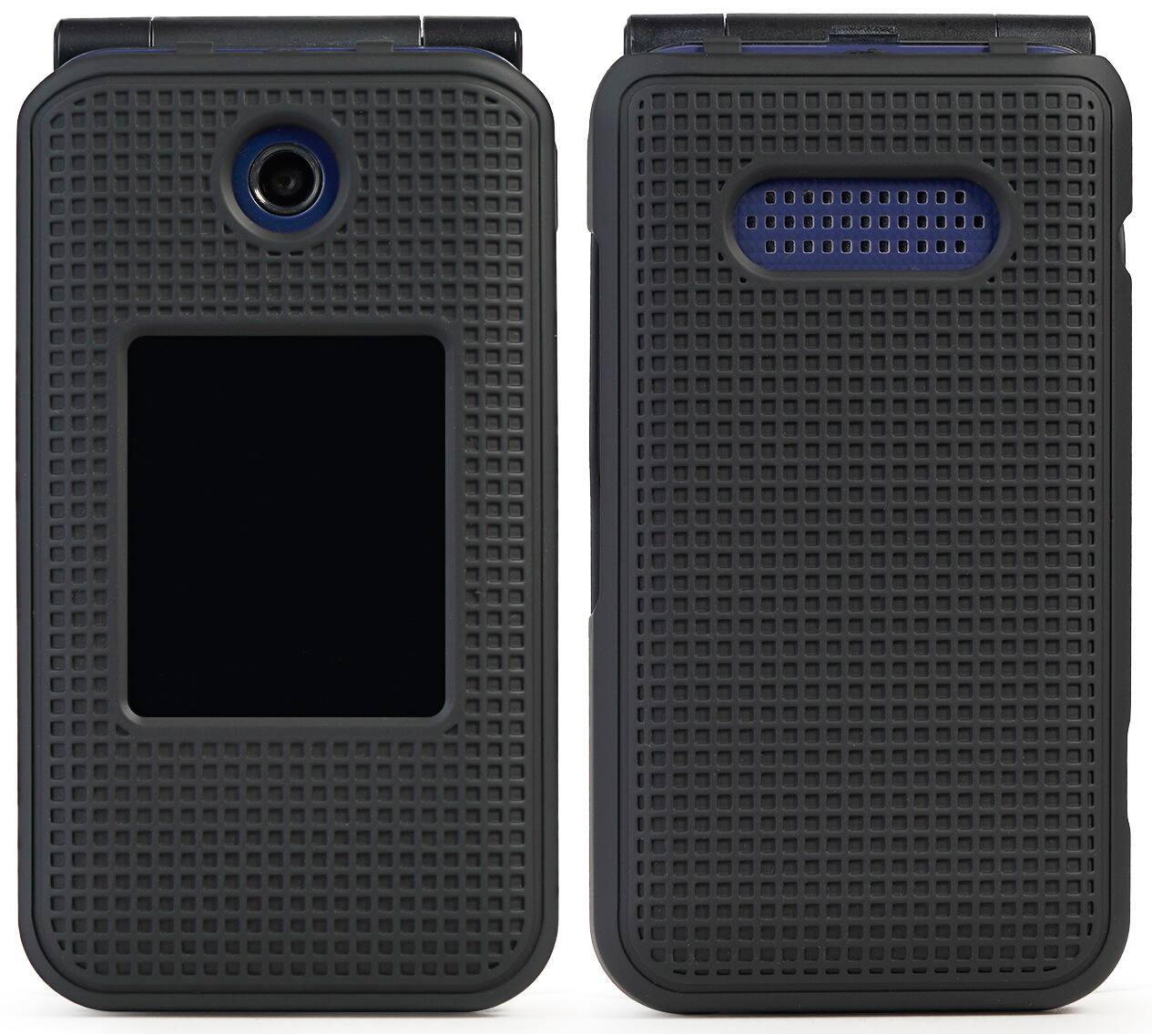 Alt View 3. Nakedcellphone - Case and Belt Clip Holster for Cingular Flip IV, Cricket Debut - Black.