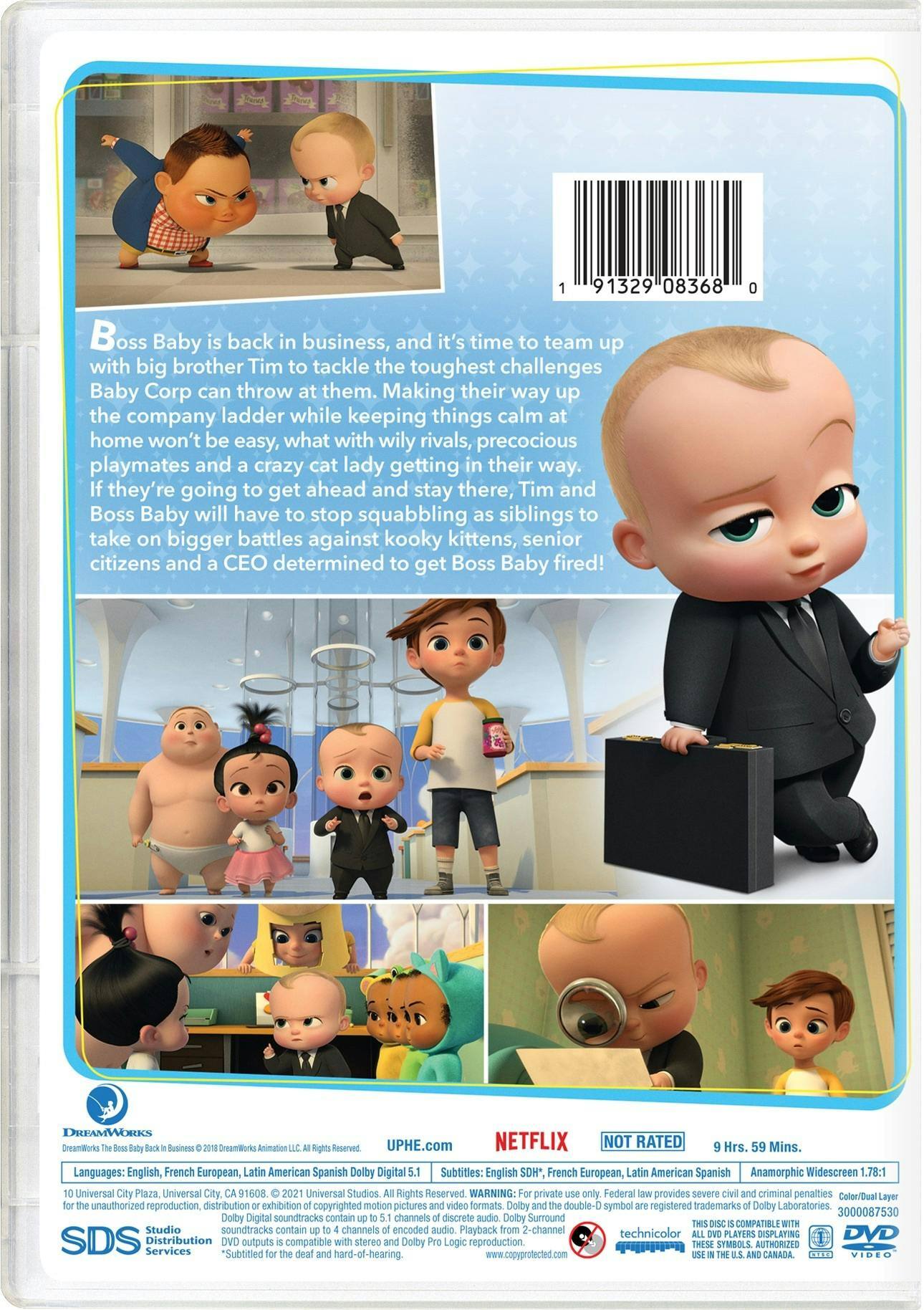 Back. The Boss Baby - Back in Business: Season 1-2 (Box Set) [DVD].