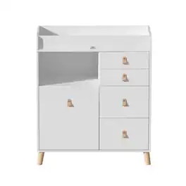 FUFU & GAGA - FUFU&GAGA Anti-Tip Changing Table Dresser with Multi-Drawer Storage - White