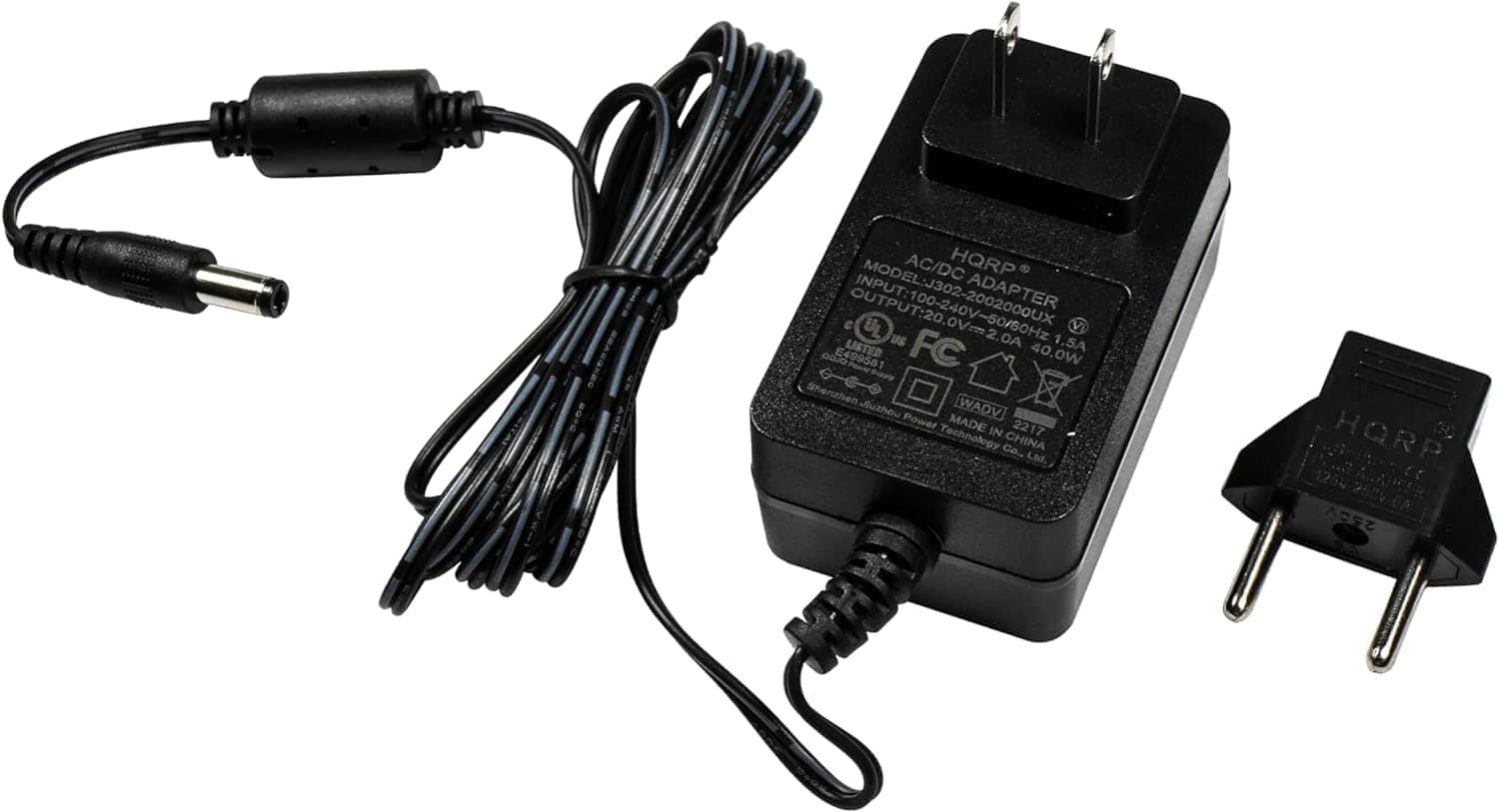 HQRP - 20V AC Adapter for Bose SoundLink I II III Wireless Mobile Bluetooth Speaker, Sound-Link 1 2 3, 343641-1310 404600