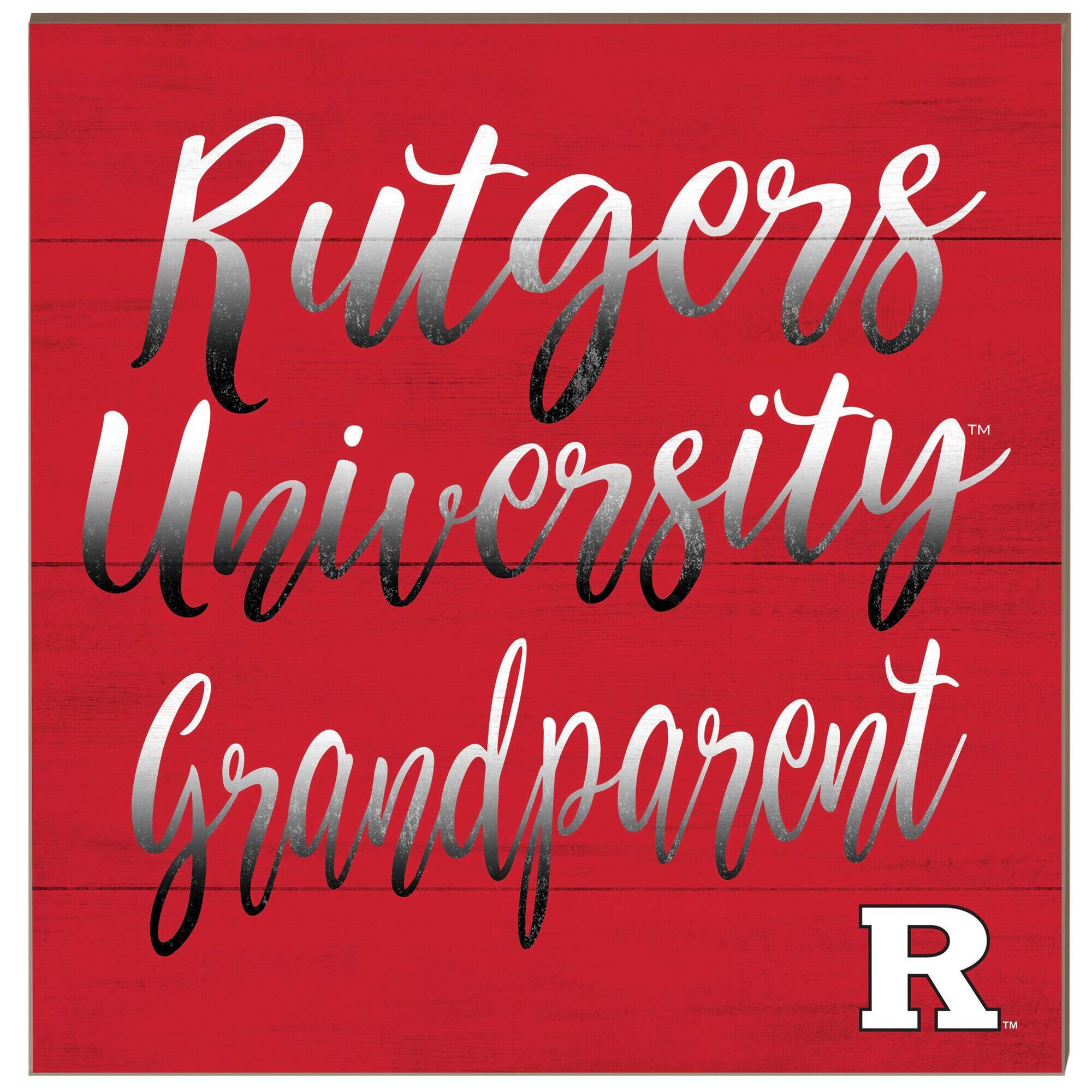 Rutgers Scarlet Knights 10'' x 10'' Grandparent Plaque