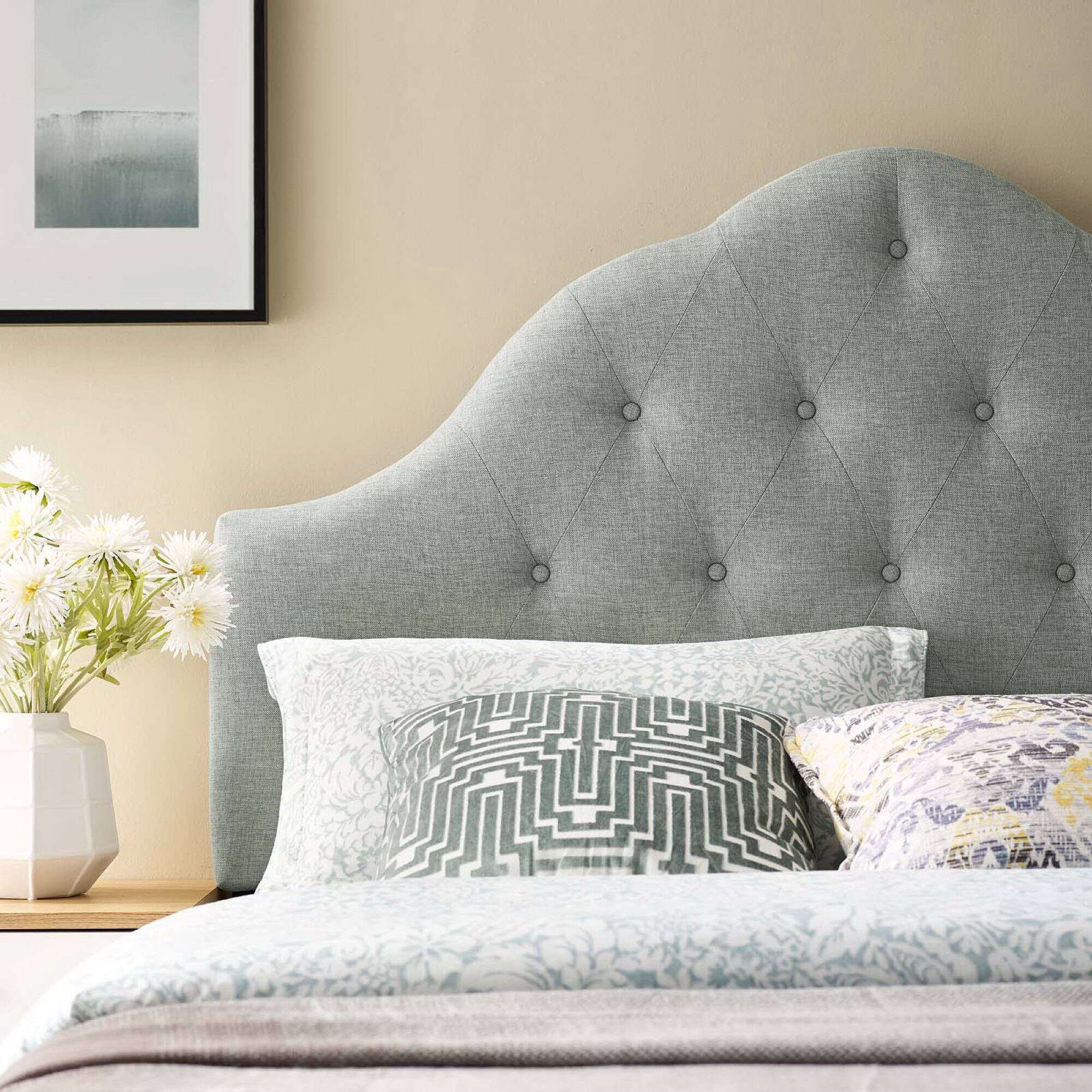 Alt View 1. Modway - Sovereign Upholstered Fabric King Headboard by Modway - Gray.