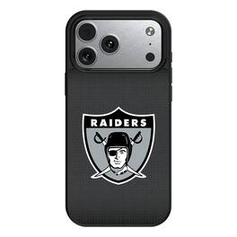 Keyscaper - Gridiron Classic Teams - Oakland Raiders Linen Logo iPhone Magnetic Bump Case - 15 - Black