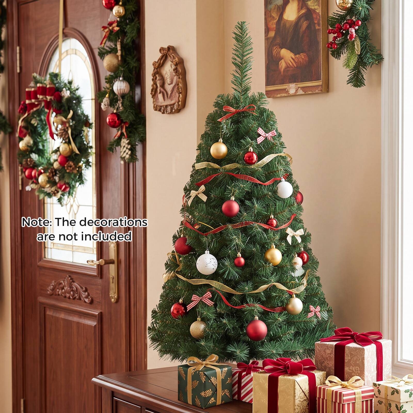 Note: The decorations are not included