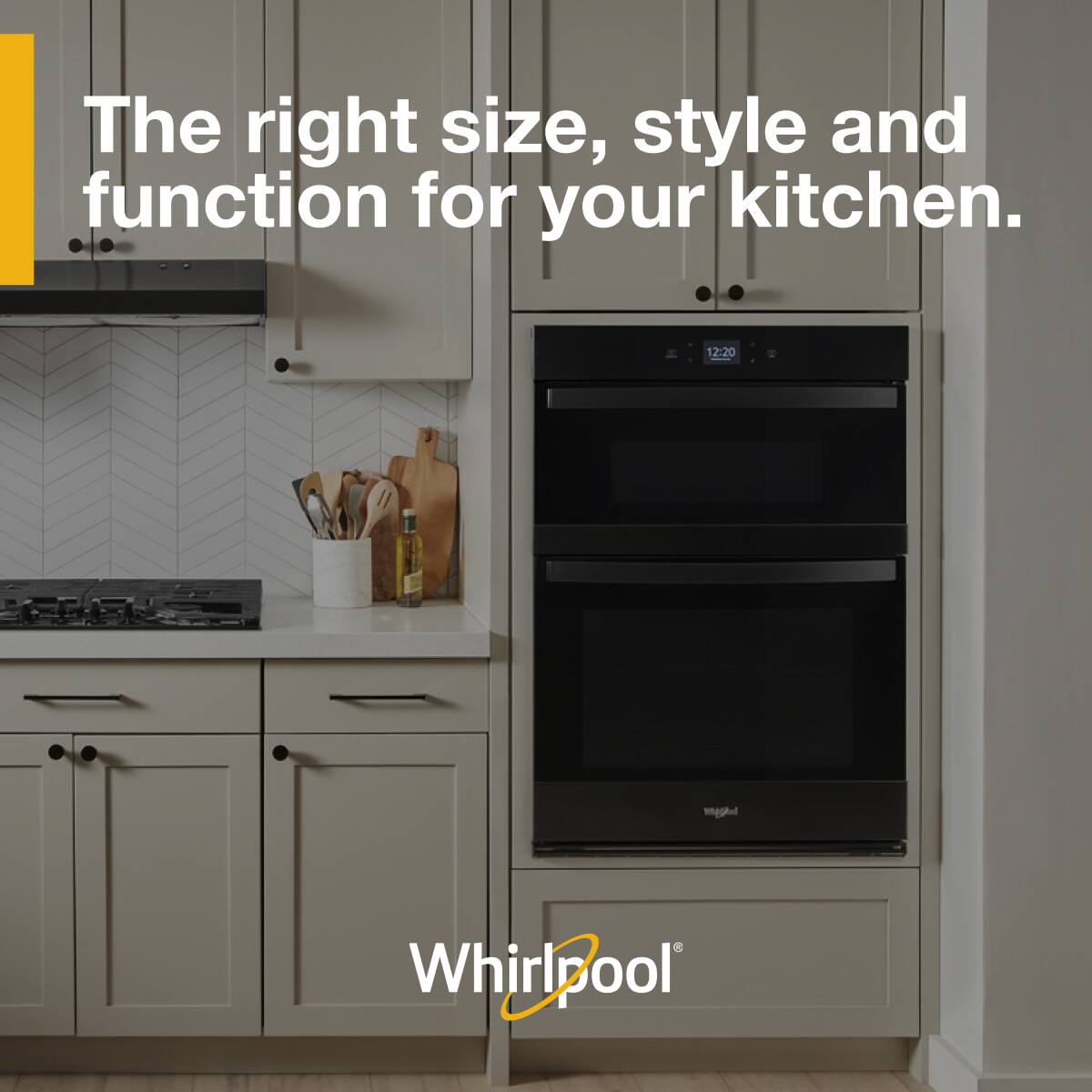 The right size, style and function for your kitchen.

Whirlpool