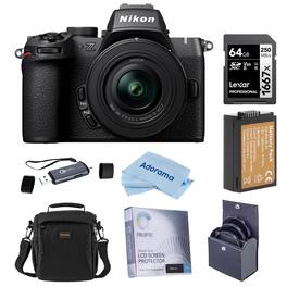 Bundle - Nikon - Z50II Mirrorless Camera with NIKKOR Z DX 16-50mm f/3.5-6.3 VR Lens, with 128GB Memory Card, 46mm Filter Kit