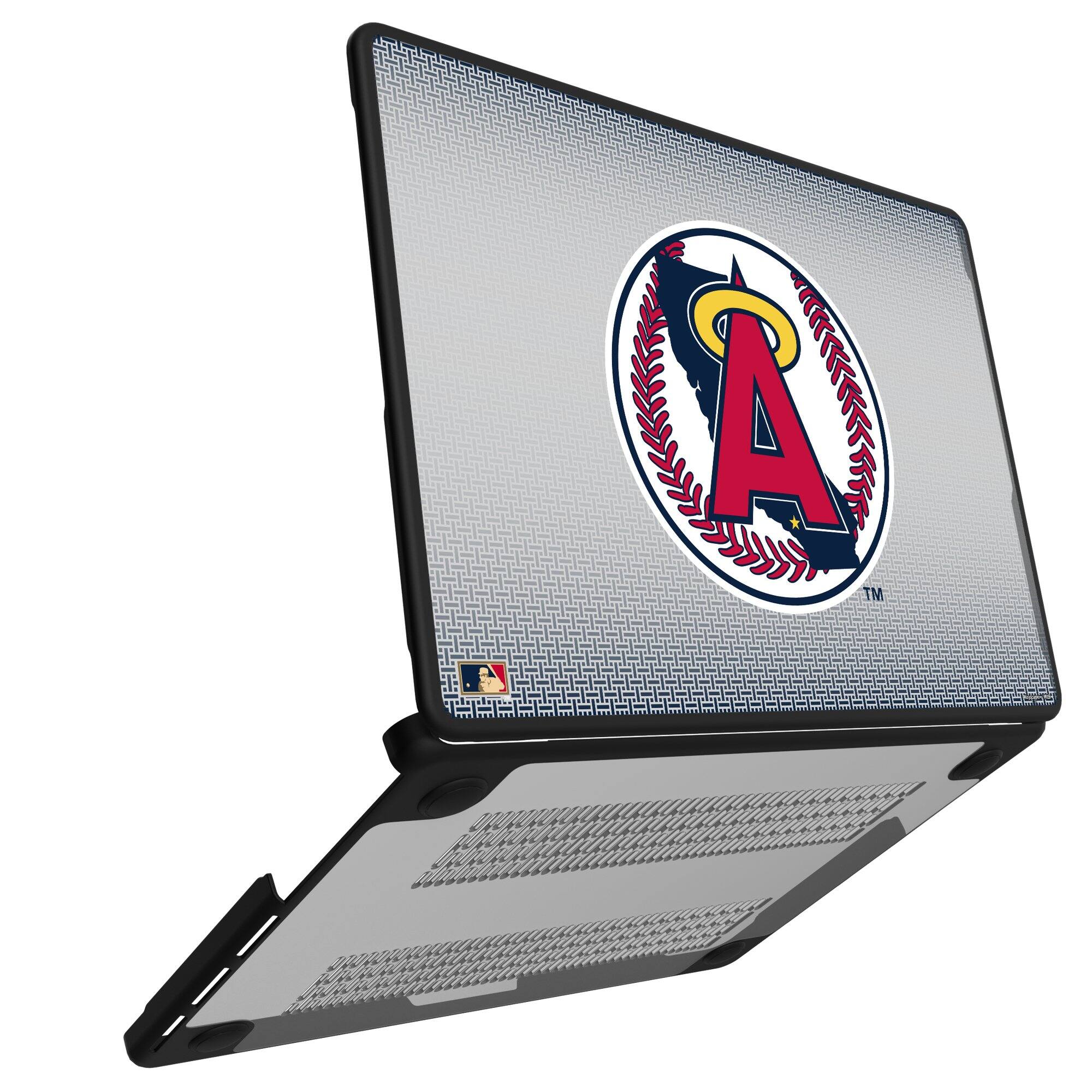 Alt View 1. Keyscaper - California Angels Linen MacBook Case - Pro 14 in - Multicolor.