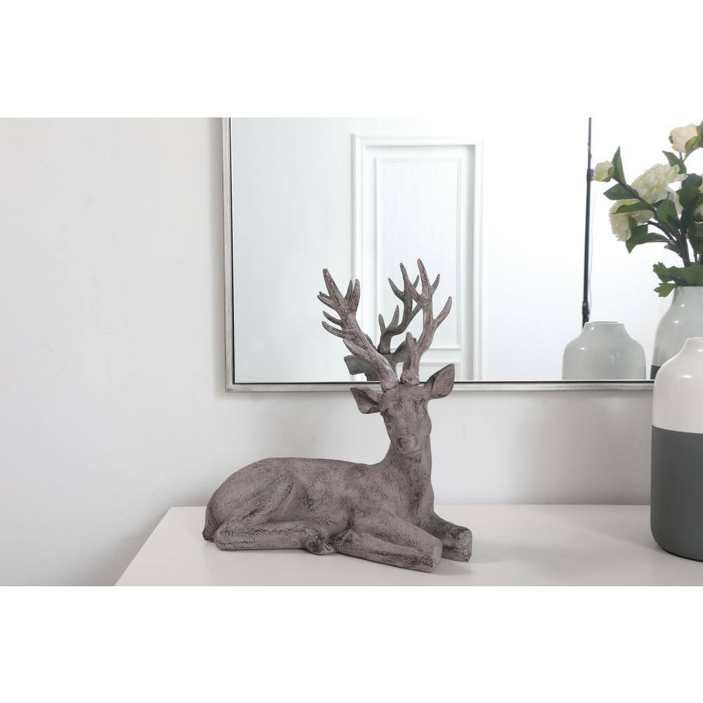 Back. Elegant Decor - Metal frame rectangle mirror 30 inch in silver - Silver.
