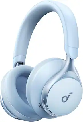 Front. Soundcore - Soundcore by Anker Space One, Active Noise Cancelling Headphones, 40H ANC Playtime, Wireless Audio - Blue - Blue.