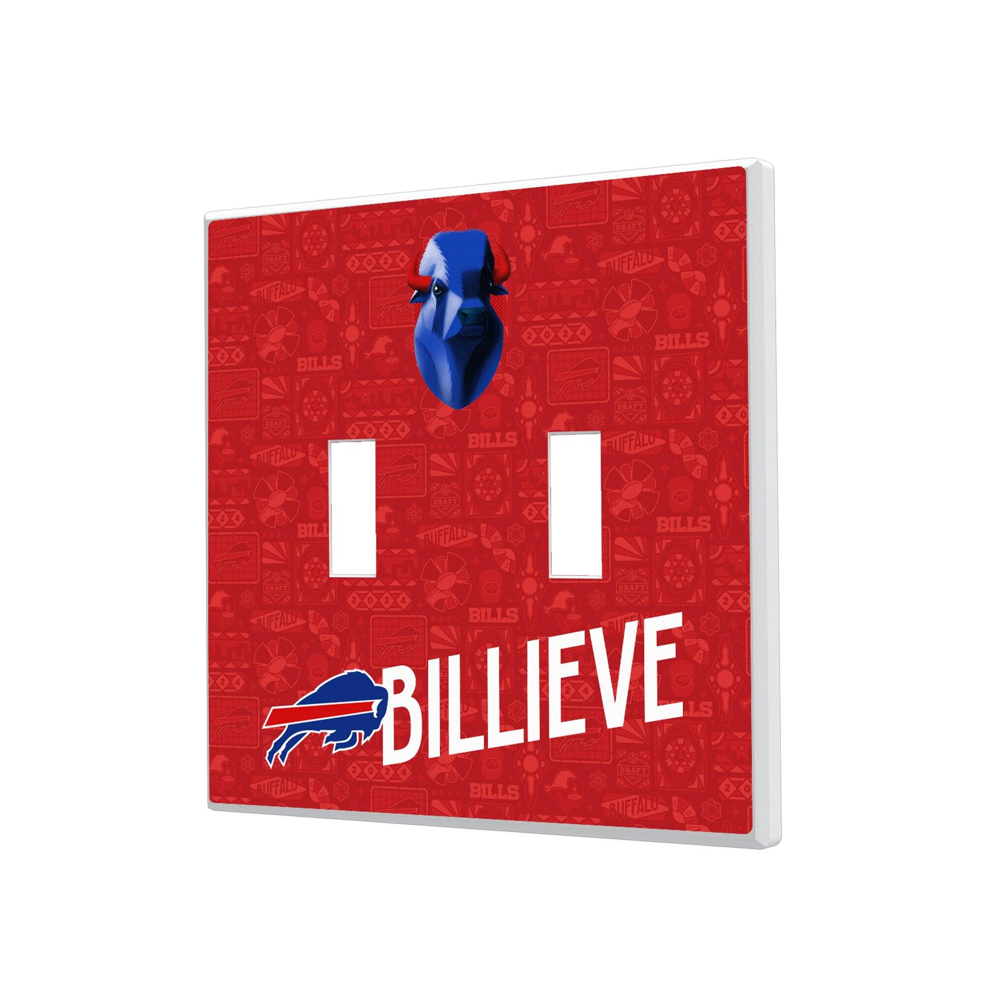 Keyscaper - Buffalo Bills 2024 Illustrated Limited Edition Double Toggle Light Switch Plate - White price history on PriceWatchPro