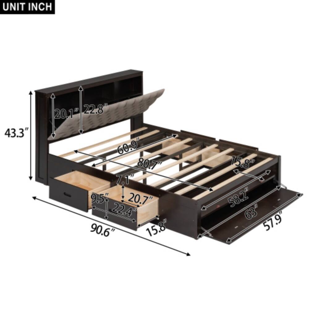 UNIT INCH

43.3"  
20.1"  
22.8"  
60.9"  
80.7"  
7.1"  
9.5"  
20.7"  
22.4"  
90.6"  
15.8"  
15.8"  
58.2"  
63"  
57.9"
