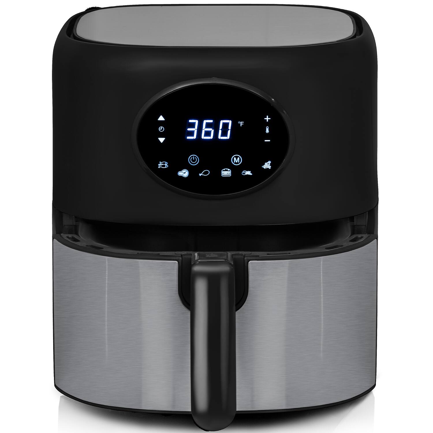 Alt View 2. Deco Chef - 3.7QT Digital Air Fryer with 6 Cooking Presets - Black.