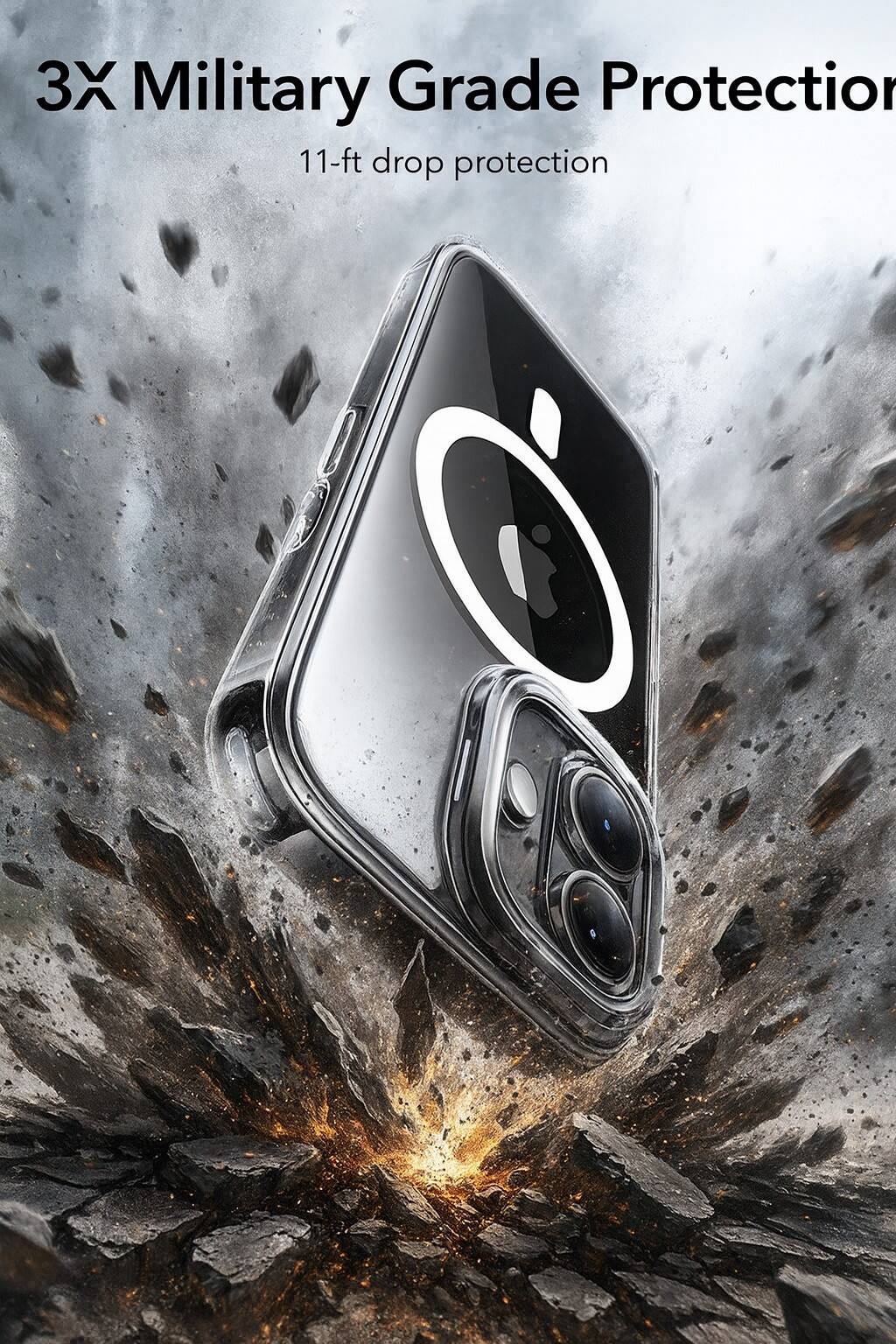 3X Military Grade Protection  
11-ft drop protection