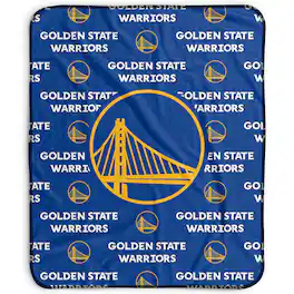 Pegasus - Golden State Warriors 50" x 60" Repeat Wordmark Fleece Blanket - Multicolor