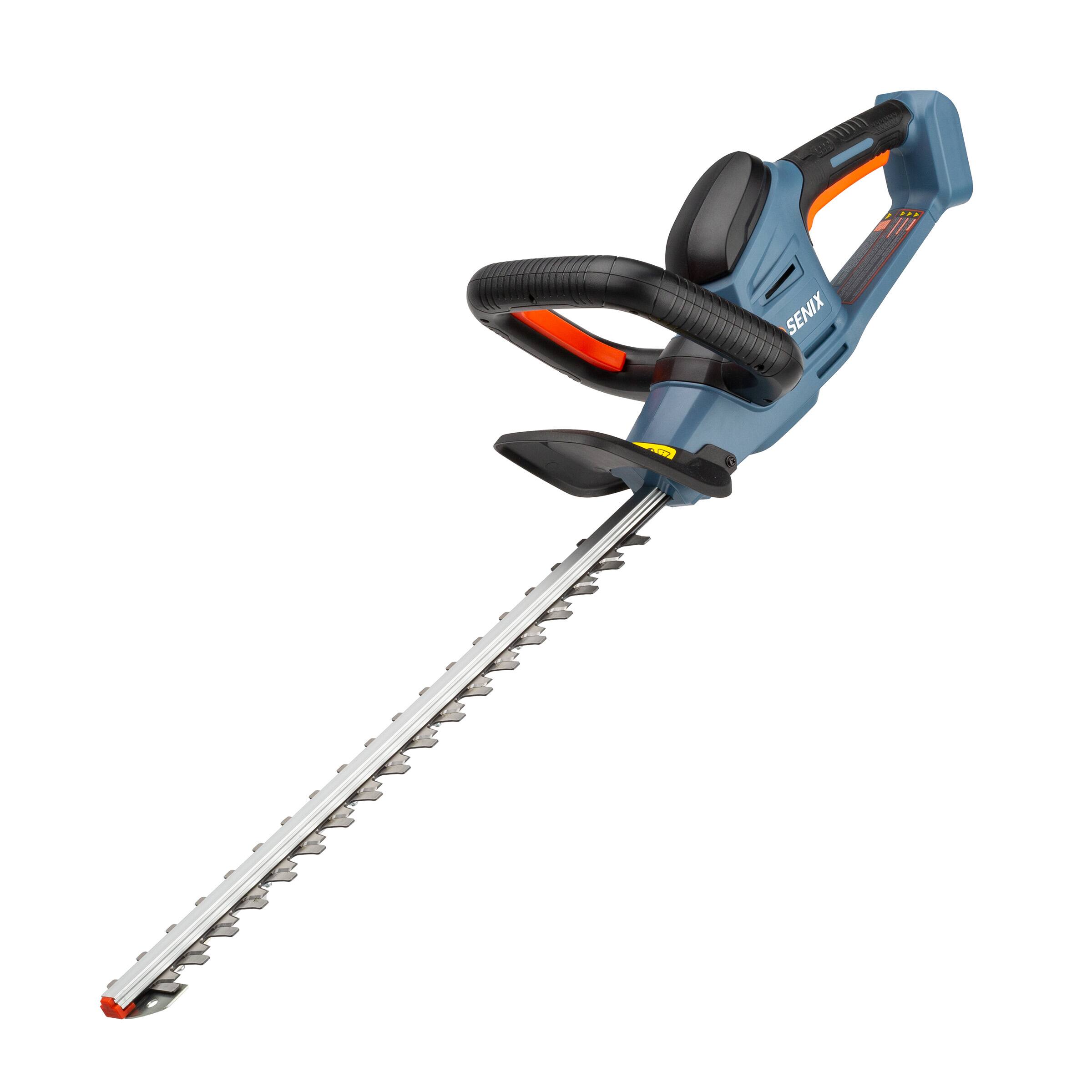 Left. SENIX - X2 20V Max* 18" Cordless Hedge Trimmer (2.5 Ah Battery & Charger Included).