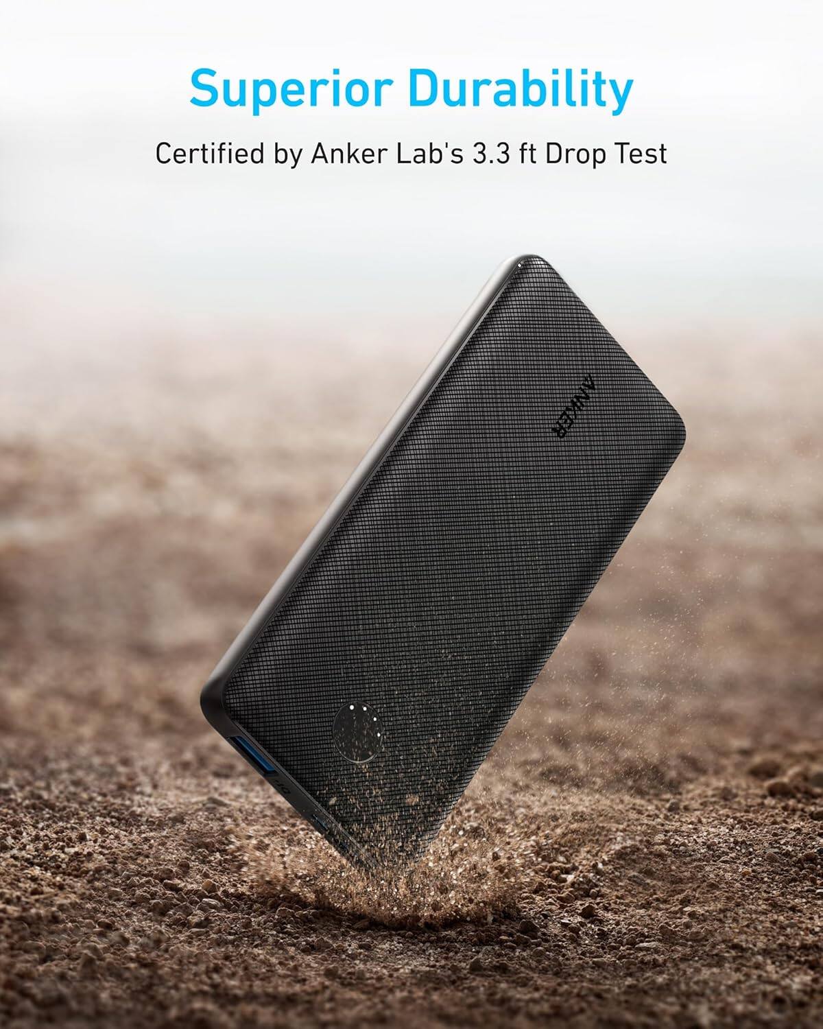 Superior Durability  
Certified by Anker Lab's 3.3 ft Drop Test