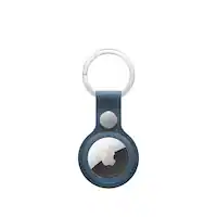 Apple - AirTag FineWoven Key Ring - Pacific Blue - Front_Zoom