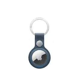Apple - AirTag FineWoven Key Ring - Pacific Blue